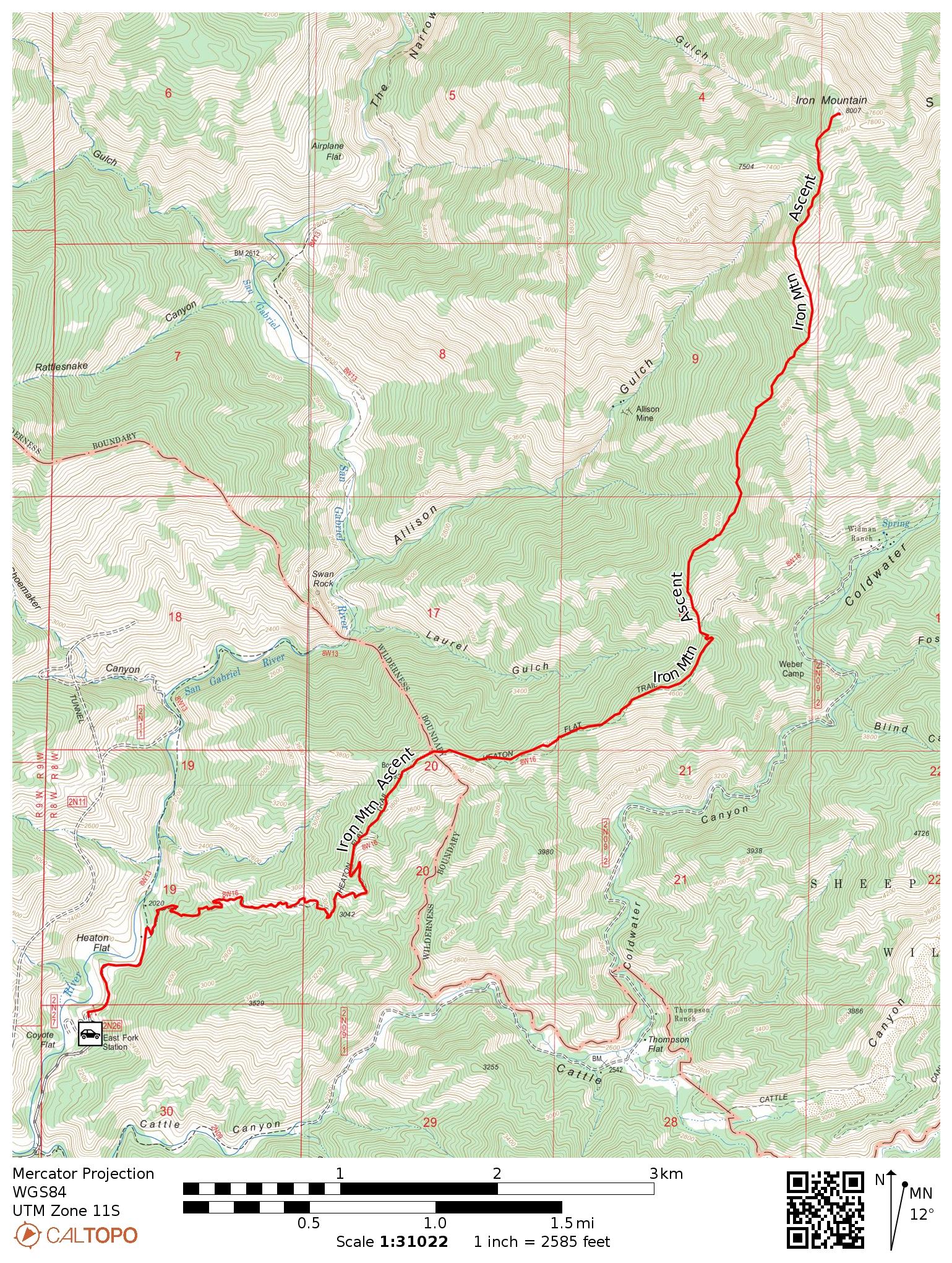 Iron Mountain via The South Ridge - Backcountry Sights