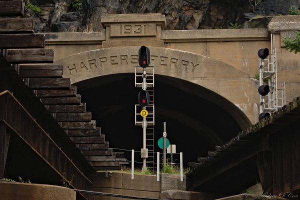 harpers ferry tunnel train railroad
