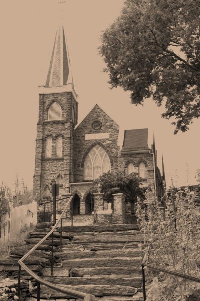 harper's ferry church vintage photography