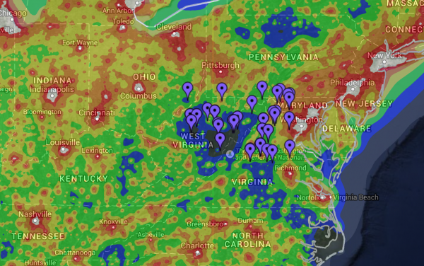 light pollution dark sky finder