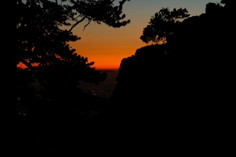 san jacinto mountain sunset
