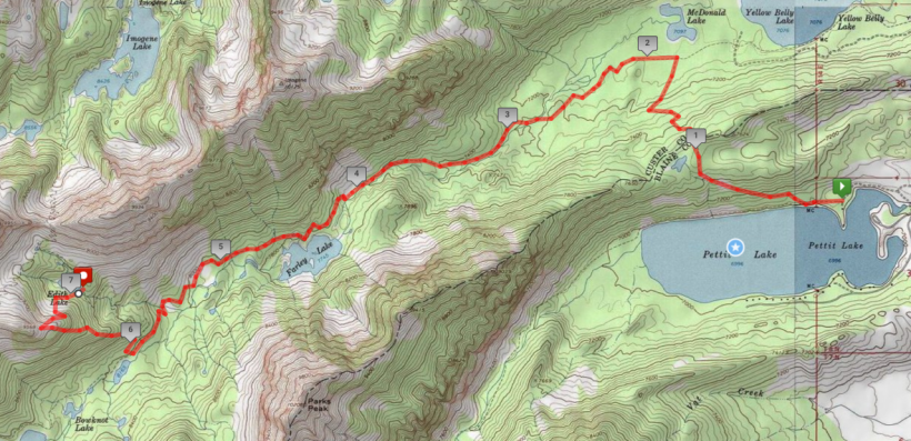 sawtooth mountain wilderness map