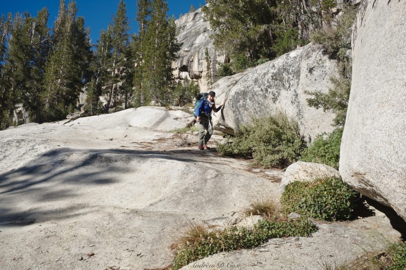 sierra high route granite slabs