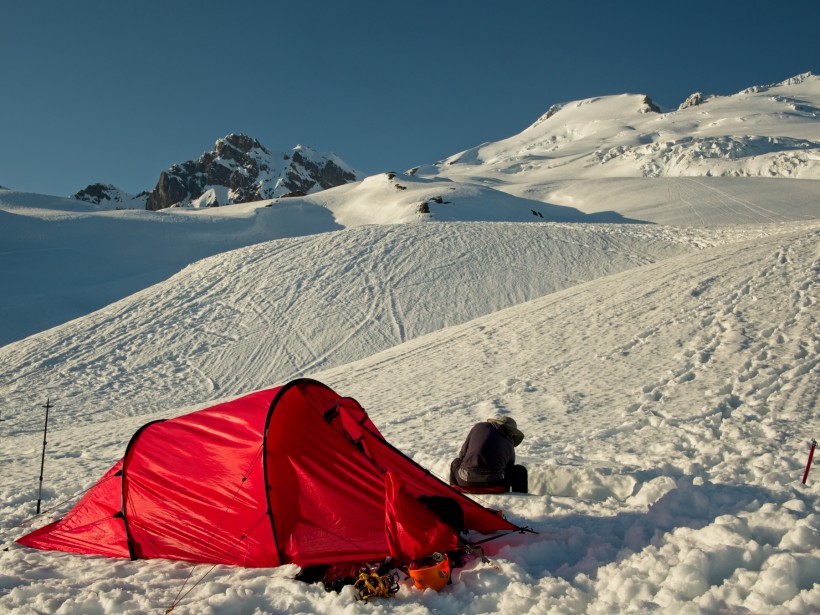 mount baker winter camping