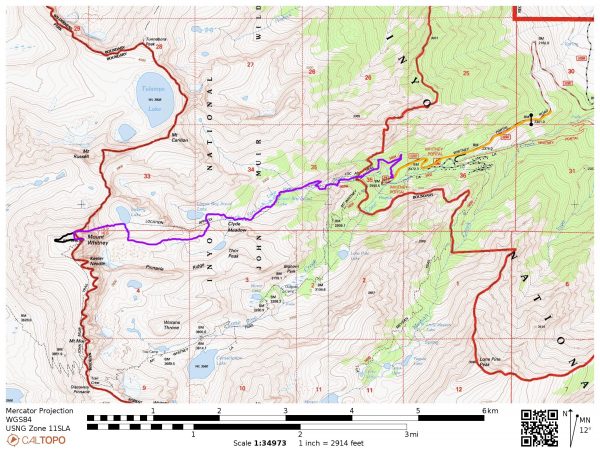 Mt. Whitney Mountaineer's Route - Backcountry Sights