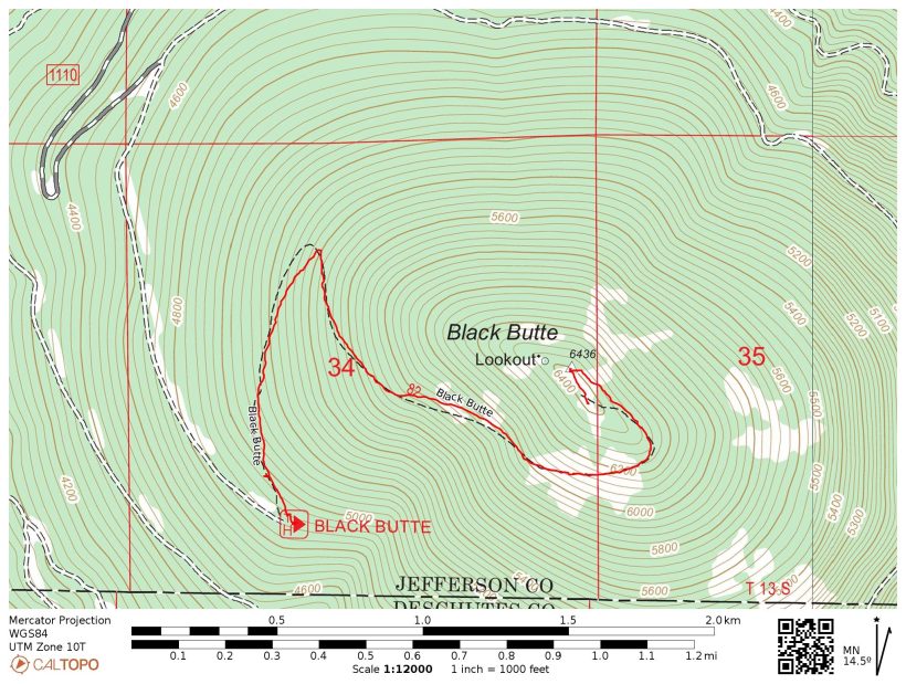 black butte map