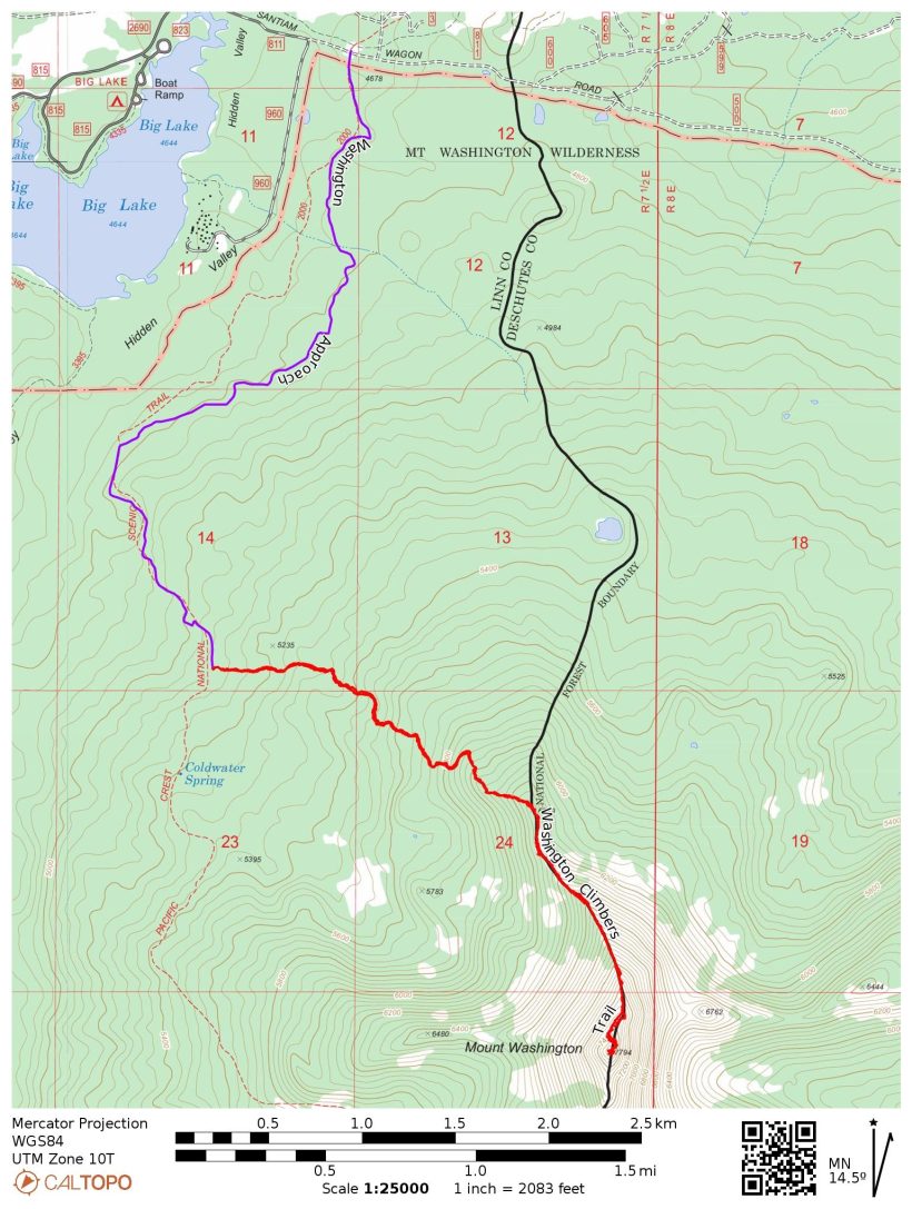 mount washington map