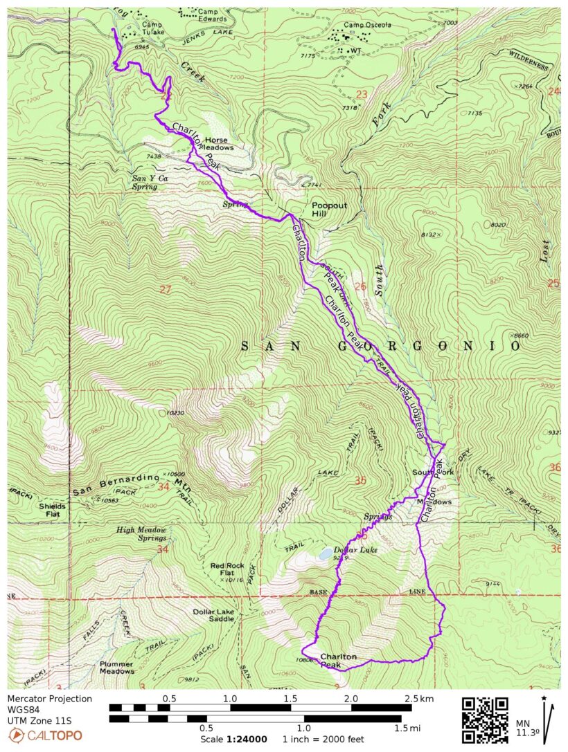 charlton peak map