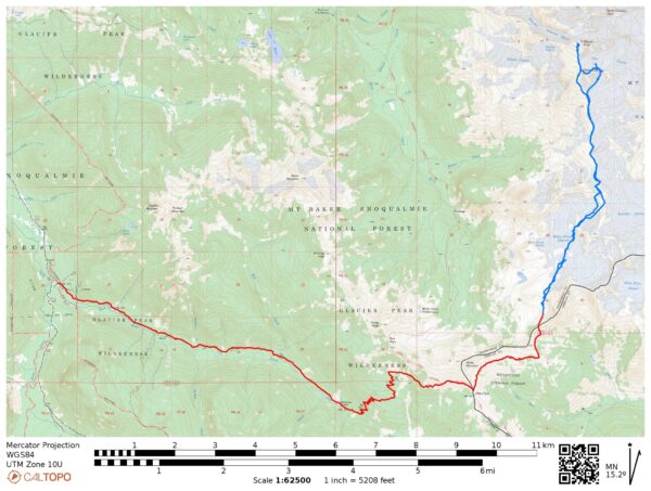 glacier peak map