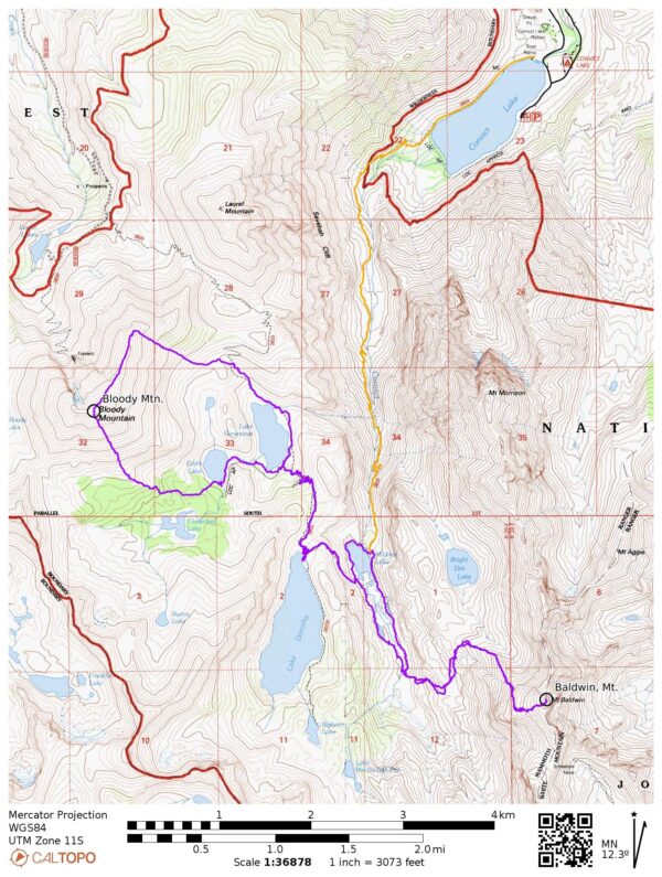 convict canyon map