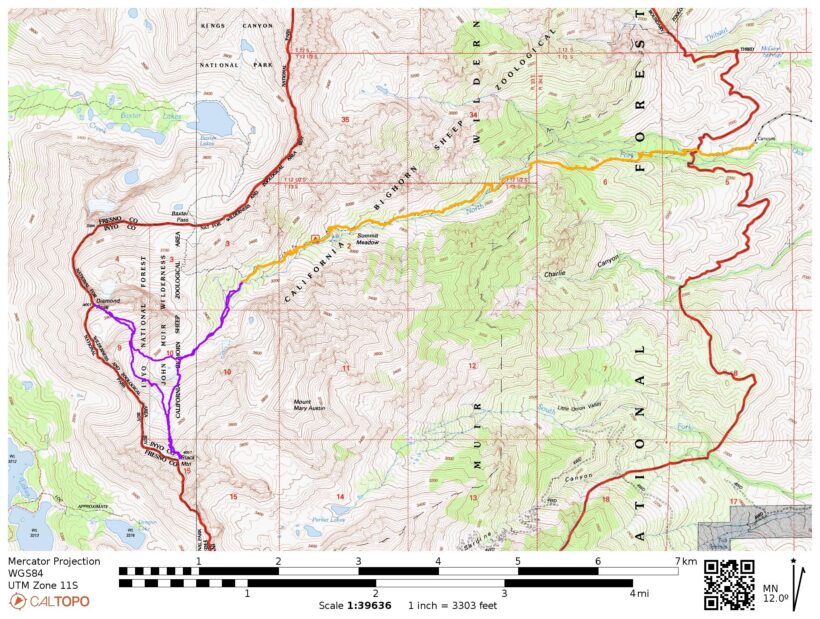 black diamond traverse map