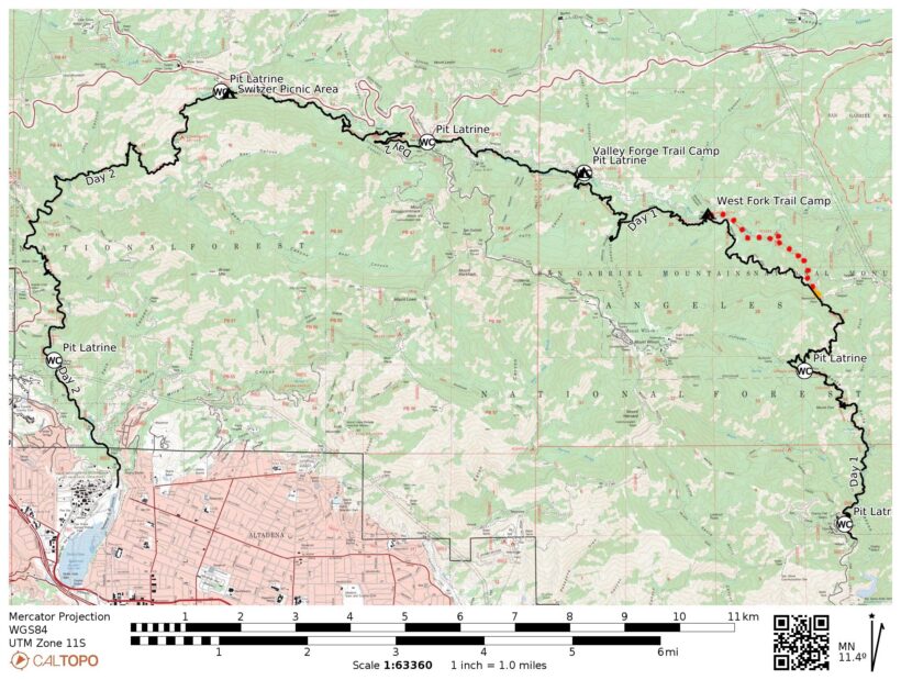 gabrielino trail map