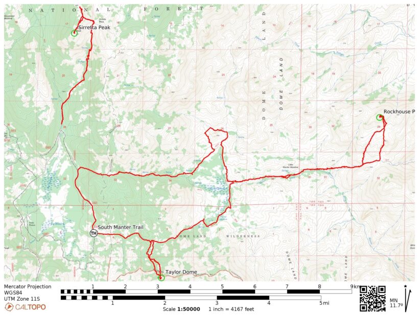 domeland wilderness map