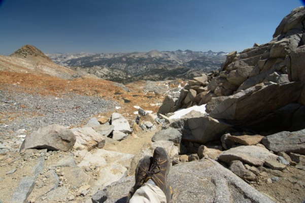 Looking North from Red Peak Pass; I'm going this way! yosemite backcountry wilderness red peak pass