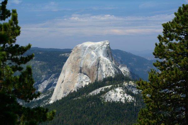 Half Dome, viewed from the Cloud's Rest Trail yosemite half dome