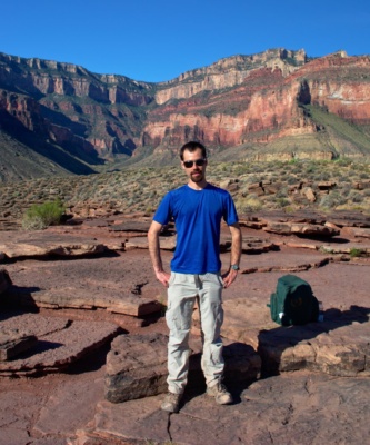 Yours truly at Plateau Point grand canyon national park hiking