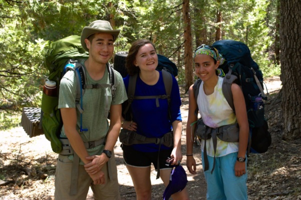 My fearless hiking companions: Aaron, Carol, and Jyoti