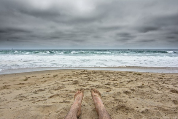 The clouds rolled in partway through the afternoon crystal cove beach