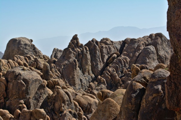 Cool rock formations in the Alabama Hills; we did some climbing around here to kill time while waiting for the 11:00 permit lottery eastern sierra alabama hills