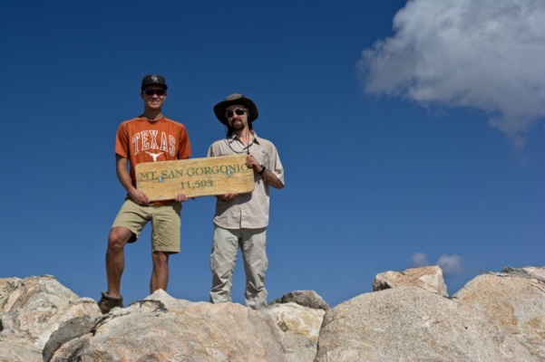 Drew and I made it to the peak: the tallest point in southern California San Gorgonio Summit
