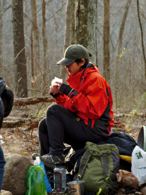Bars are always great in the morning purdue outing club camping backpacking shenandoah national park
