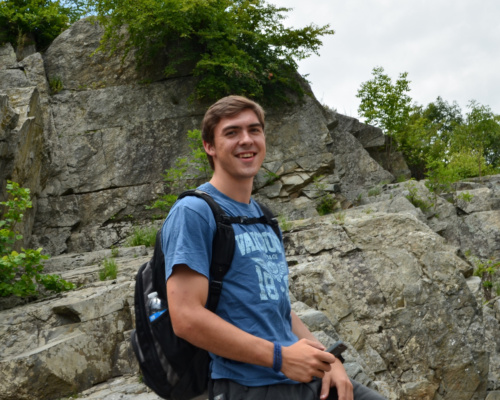 One of my roommates for the summer! great falls hiking billy goat trail