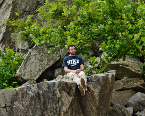 My other roommate - the three of us explored a bunch of Maryland together. great falls hiking billy goat trail