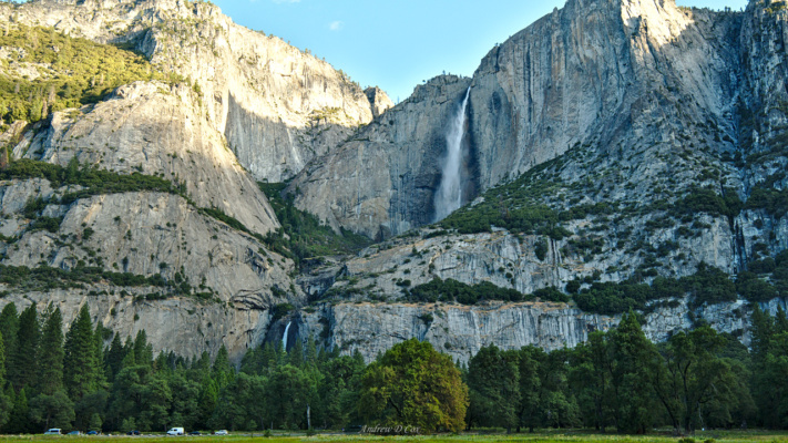 Although the falls are no longer at peak flow, these massive cascades are still awfully impressive! yosemite falls