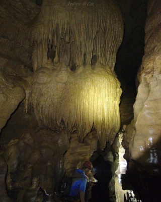 Another droopy flowstone formation