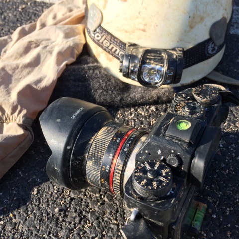 My trusty Fuji X-T2 equipped with the Rokinon 12mm f/2 lens. Don't worry, I cleaned them up when I got home! fuji x-t2 rokinon samyang