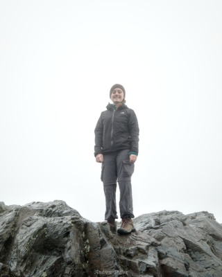 Posing on top of the rocks at Charlies Bunion