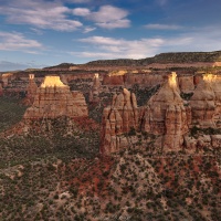 Sunset Rays colorado national monument sunset