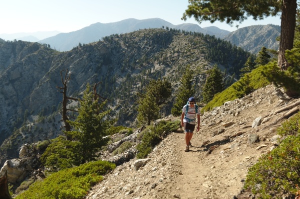 The views improve as we near the top! cucamonga trail backpacking