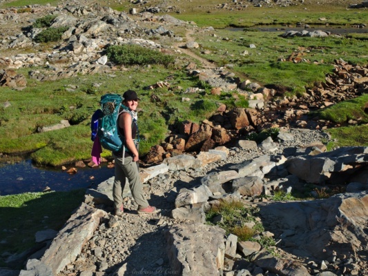Many thanks to the trail crews that build such lovely bridges for us out here! john muir trail backpacking