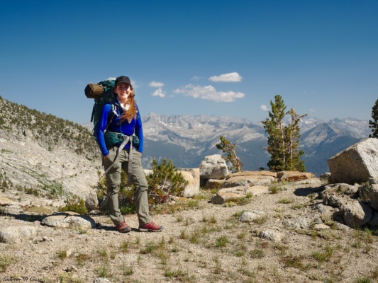 We reached the top of our first pass! sierra high route grouse lake pass
