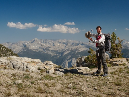 I'm excited by all those mountains! Photo credit: Amanda sierra high route kaweah peaks