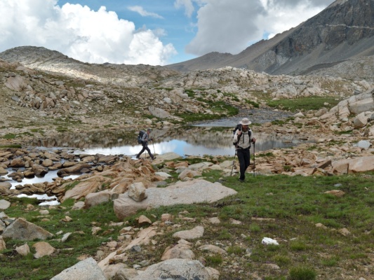 Don't mind us, we're just walking through the wilderness humphreys basin backpacking