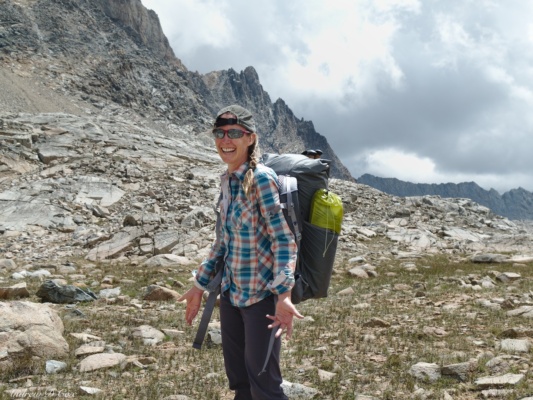 Diane loves the off-trail work humphreys basin backpacking