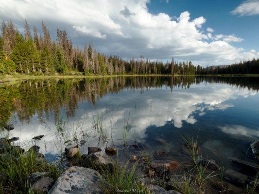 We arrive at Ouray Lake late in the afternoon uinta mountains ouray lake