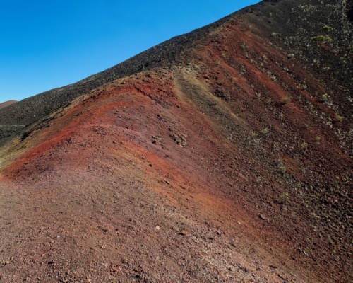 The sands here are bright and colorful, earning the "paint pot" name haleakala pele paint pot