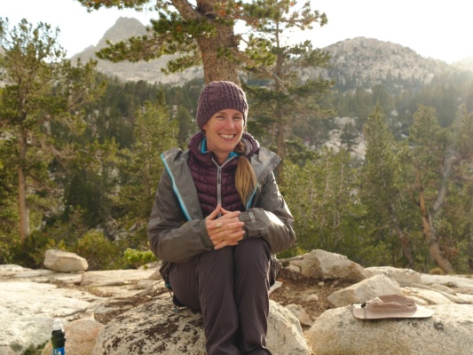 Diane is also pretty pumped about the end of the rain honeymoon lake camping