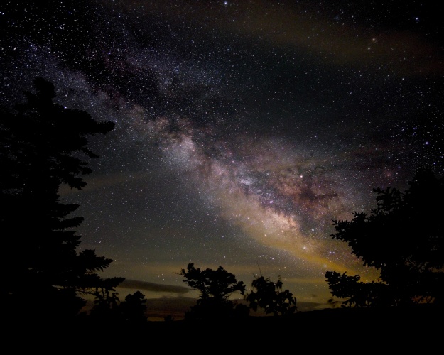 The core of the Milky Way galaxy dominates the night skies over the Dolly Sods Wilderness dolly sods milky way