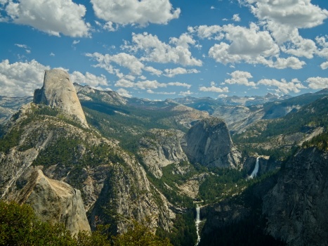 Yosemite Landmarks yosemite half dome vernal nevada falls
