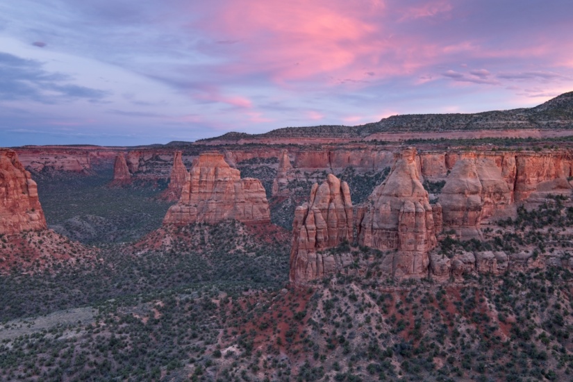 Colorado National Monument boasts an impressive set of these towering monoliths. colorado national monument