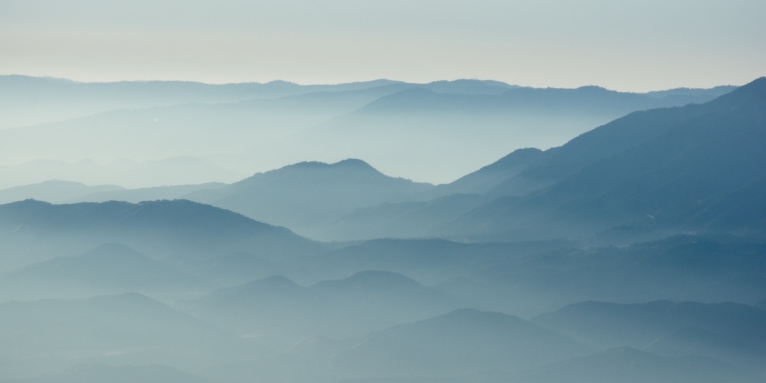 An afternoon fog obscures the foothills of Mount San Jacinto san jacinto