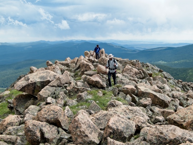 Peak Z is littered with boulders, which makes the traverse more fun alphabetizer