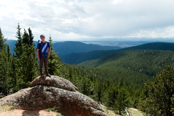 The long, arduous climb begins to pay off as we near the top lost creek wilderness