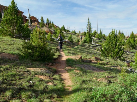 Since we camped up on the plateau, we get to begin the day with excellent views lost creek wilderness