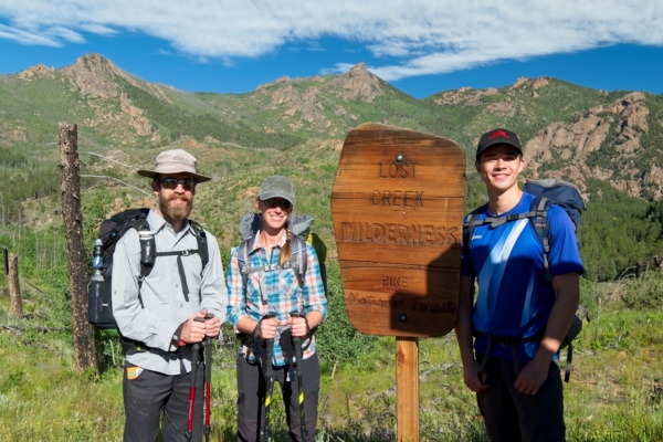 Entering the wilderness! lost creek wilderness