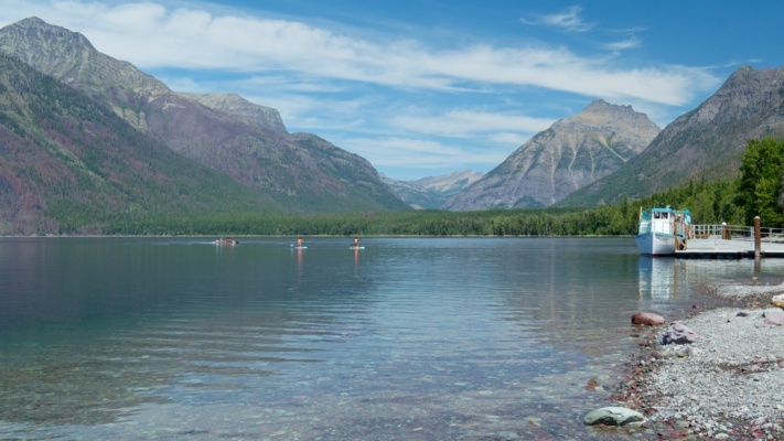 A view of the top of Lake McDonald from the lodge mcdonald lake glacier national park